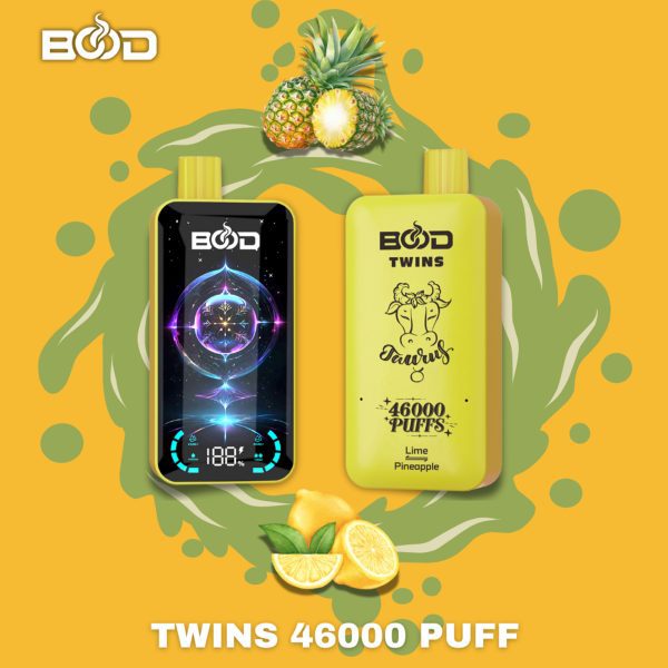 BOOD Twins Vape 46000 Puffs Double Flavor 2 in 1  Disposable E-cigaratte Vape