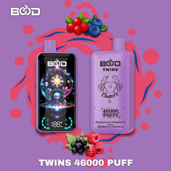 BOOD Twins Vape 46000 Puffs Double Flavor 2 in 1  Disposable E-cigaratte Vape