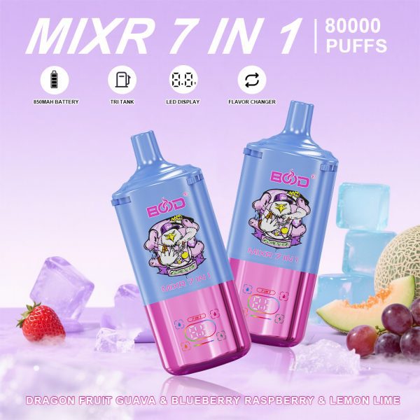 BOOD MIXR 7 in 1 80K Puffs Disposable E-cigaratte Vape