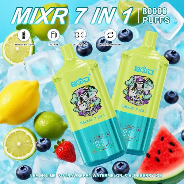 BOOD MIXR 7 in 1 80K Puffs Disposable E-cigaratte Vape