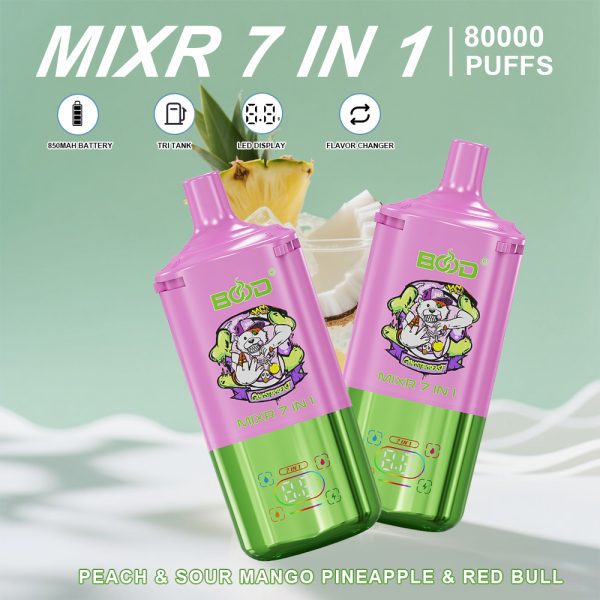 BOOD MIXR 7 in 1 80K Puffs Disposable E-cigaratte Vape