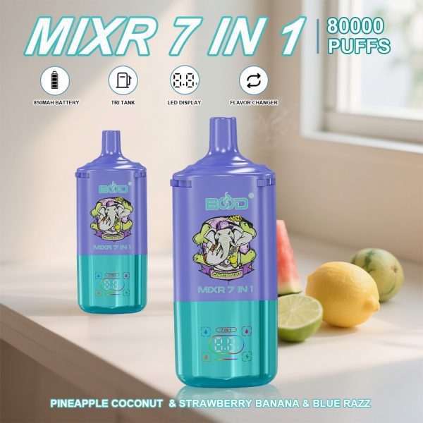 BOOD MIXR 7 in 1 80K Puffs Disposable E-cigaratte Vape