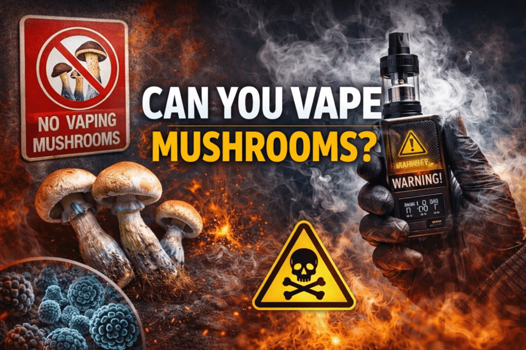 Peut-on vapoter des champignons ? Risques choquants, vérités juridiques et ce que dit réellement la science