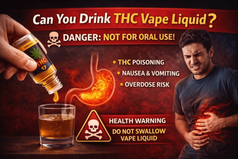 Can You Drink THC Vape Liquid? 8 Serious Dangers You Must Understand