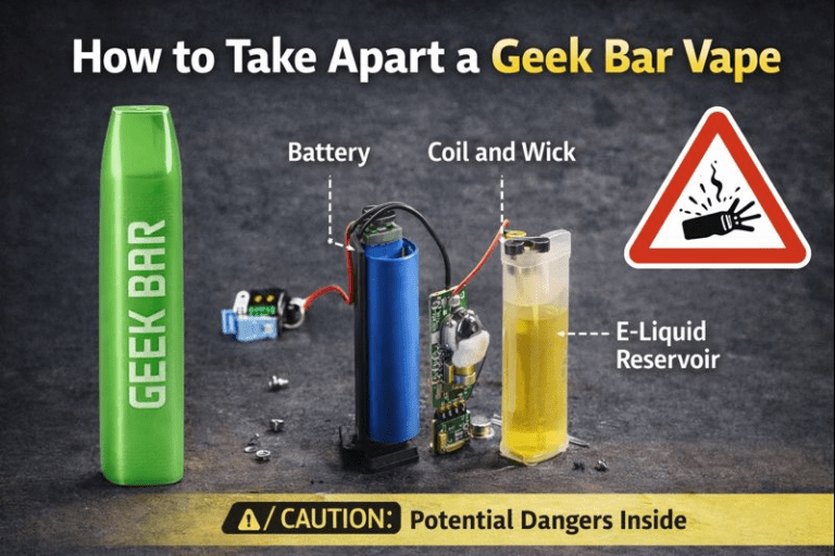 How to Take Apart a Geek Bar Vape: What You Should Know, Safety Risks & Better Options (2026 Guide)