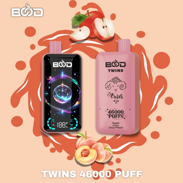 BOOD Twins Vape 46000 Puffs Double Flavor 2 in 1  Disposable E-cigaratte Vape - Image 11