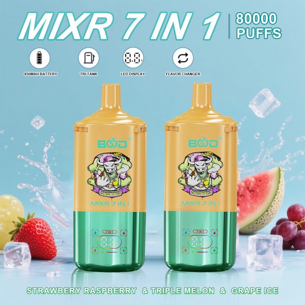 BOOD MIXR 7 in 1 80K Puffs Disposable E-cigaratte Vape - Image 8