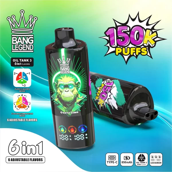 Bang Legend 150000 Puffs 6in1 Vape