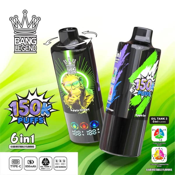 Bang Legend 150000 Puffs 6in1 Vape
