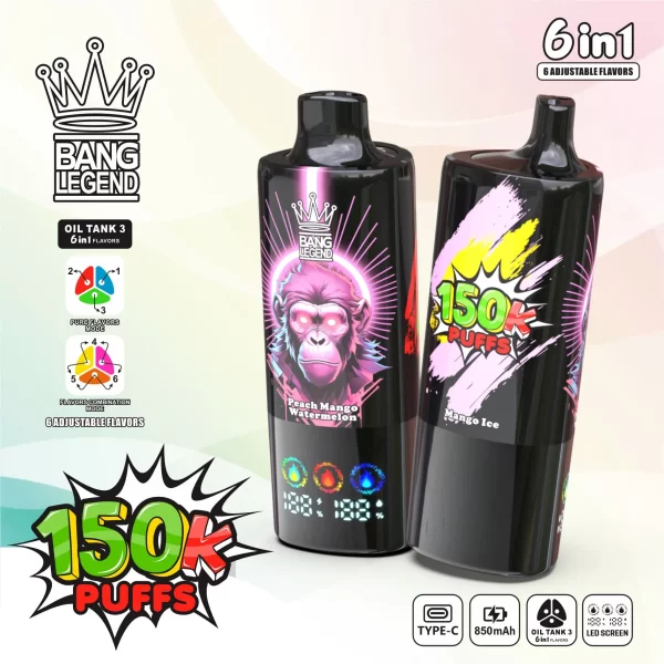 Bang Legend 150000 Puffs 6in1 Vape