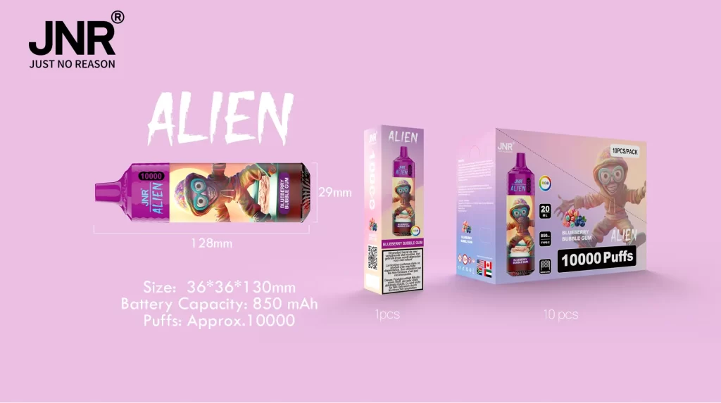 JNR Alien 10000 puffs RGB lights Disposable Vape 2