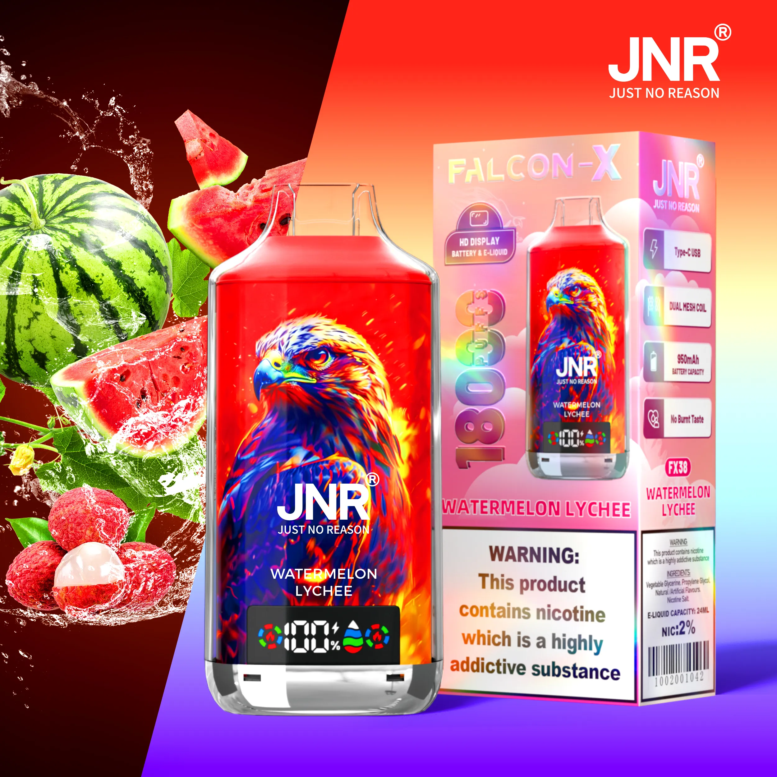 JNR Falcon X 18000 Puffs Disposable Vape - Image 31