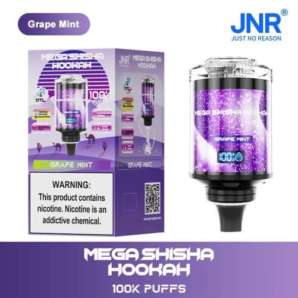 JNR Mega Shisha Hookah 100000 Puffs 60ml Disposable Vape