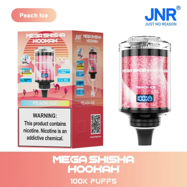 JNR Mega Shisha Hookah 100000 Puffs 60ml Disposable Vape