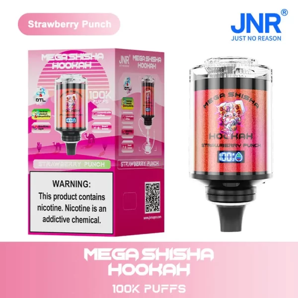 JNR Mega Shisha Hookah 100000 Puffs 60ml Disposable Vape