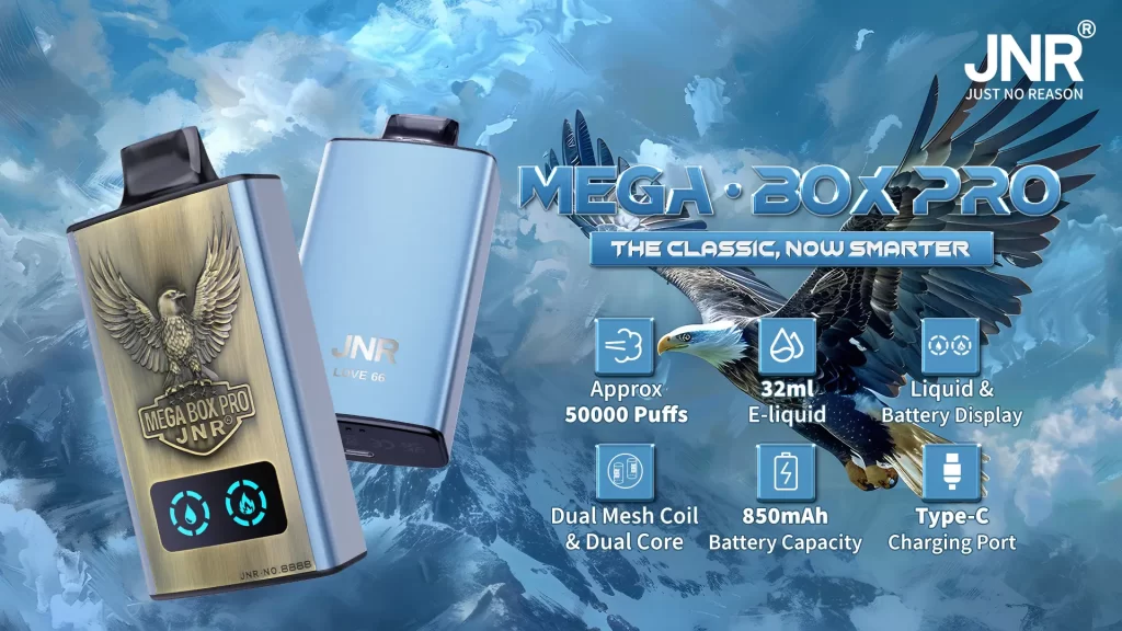JNR Mega Box Pro 50000 50K Puff jednorazowy Vape