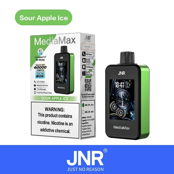 JNR Media Max 40000  Puffs Smoke Latest Original Intelligent Disposable Vape