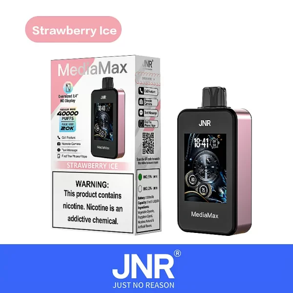 JNR Media Max 40000  Puffs Smoke Latest Original Intelligent Disposable Vape