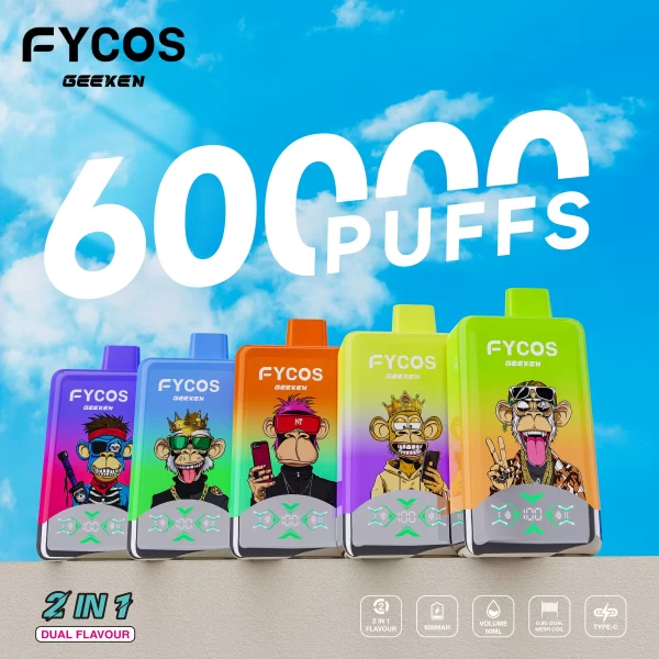 FYCOS Dual Flavors 60K Puffs Einweg-Vape