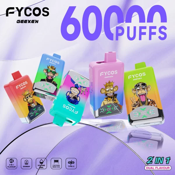FYCOS Dual Flavors 60K Puffs Einweg-Vape
