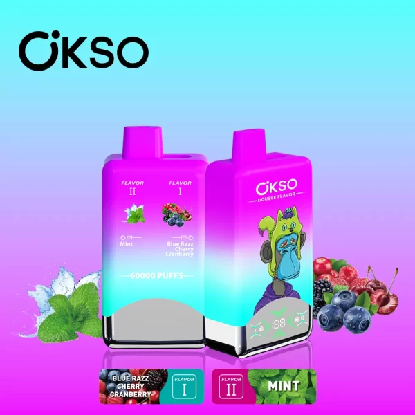 OKSO Double Flavor 60K Puff Disposable Vape