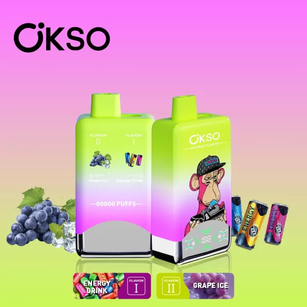 OKSO Double Flavor 60K Puff Disposable Vape