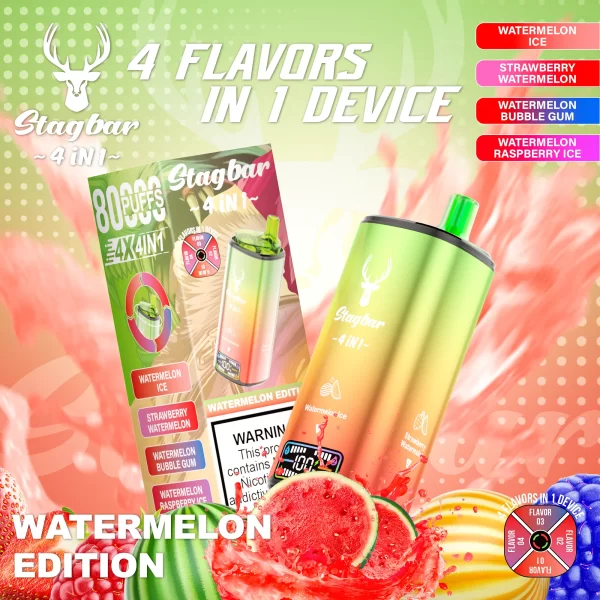 Stagbar 4 in 1 80000 Puff Disposable Vape