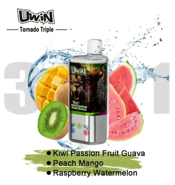 Uwin Tornado Triple 60K(3 in 1) PUFF Disposable Vape