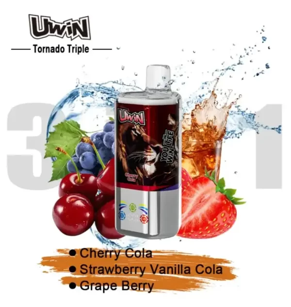 Uwin Tornado Triple 60K(3 in 1) PUFF Disposable Vape