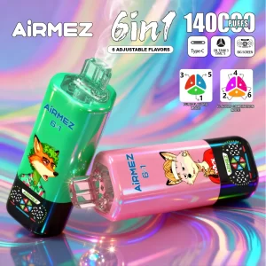 DM_20251204145553_008 AIRMEZ FOX 6 IN 1 140000 PUFF Disposable Vape