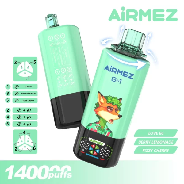 AIRMEZ FOX 6 IN 1 140000 PUFF Disposable Vape 