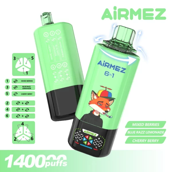 AIRMEZ FOX 6 IN 1 140000 PUFF Disposable Vape 