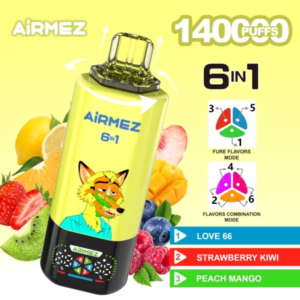 AIRMEZ FOX 6 IN 1 140000 PUFF Disposable Vape 