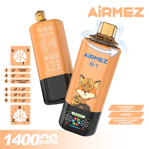 AIRMEZ FOX 6 IN 1 140000 PUFF Disposable Vape 
