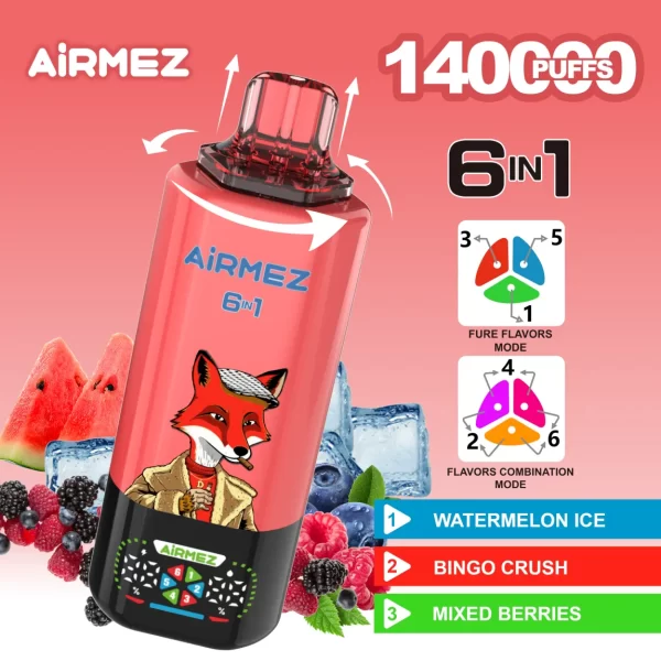 AIRMEZ FOX 6 IN 1 140000 PUFF Disposable Vape 