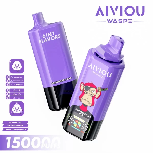 WASPE Aiviou 6 in 1 150K PUFFS Disposable Vape