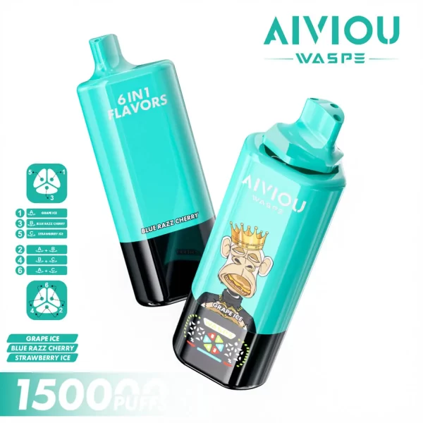 WASPE Aiviou 6 in 1 150K PUFFS Disposable Vape