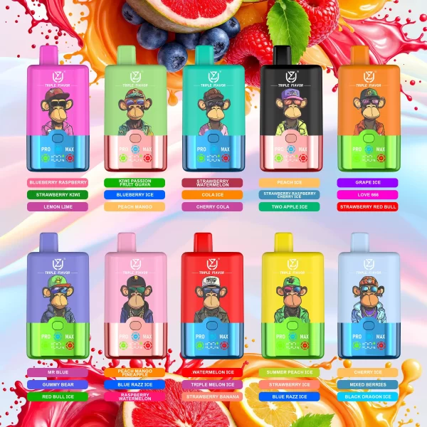 UZY Triple Flavors 60000 (3 IN 1) Puffs Disposable Vape
