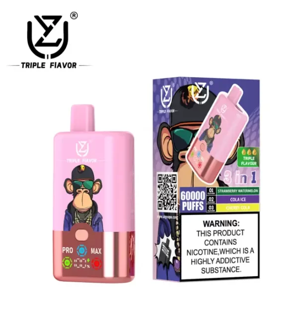 UZY Triple Flavors 60000 (3 IN 1) Puffs Disposable Vape