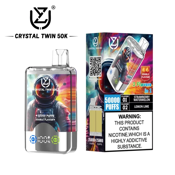 UZY CRYSTAL TWIN 50000 (Double Flavors) Puff Disposable Vape