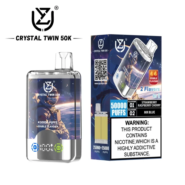UZY CRYSTAL TWIN 50000 (Double Flavors) Puff Disposable Vape