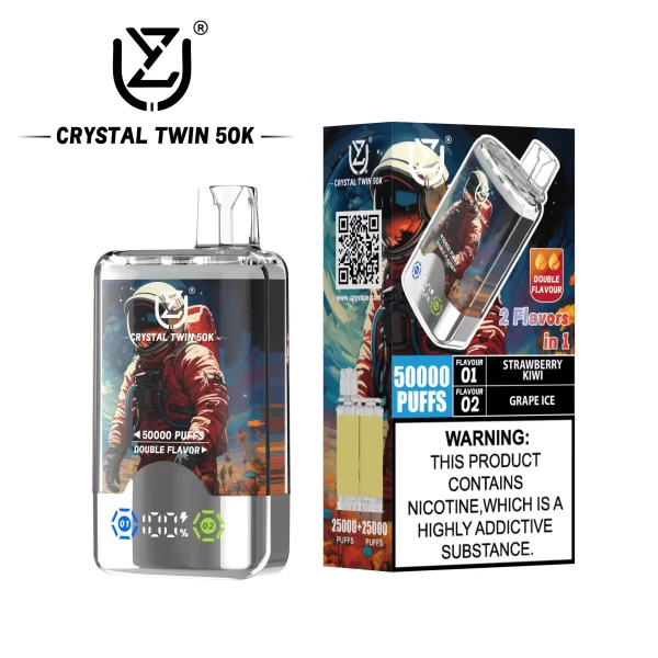 UZY CRYSTAL TWIN 50000 (Double Flavors) Puff Disposable Vape