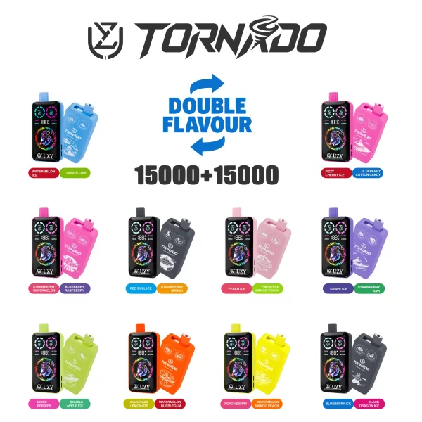 UZY TORNADO 30000 (Double Flavors) Puff Disposable Vape