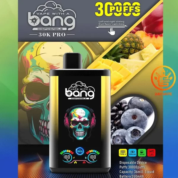 Bang 30K PRO 30000 Puffs Dual Flavor LED Disposable Vape