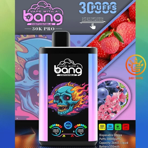 Bang 30K PRO 30000 Puffs Dual Flavor LED Disposable Vape
