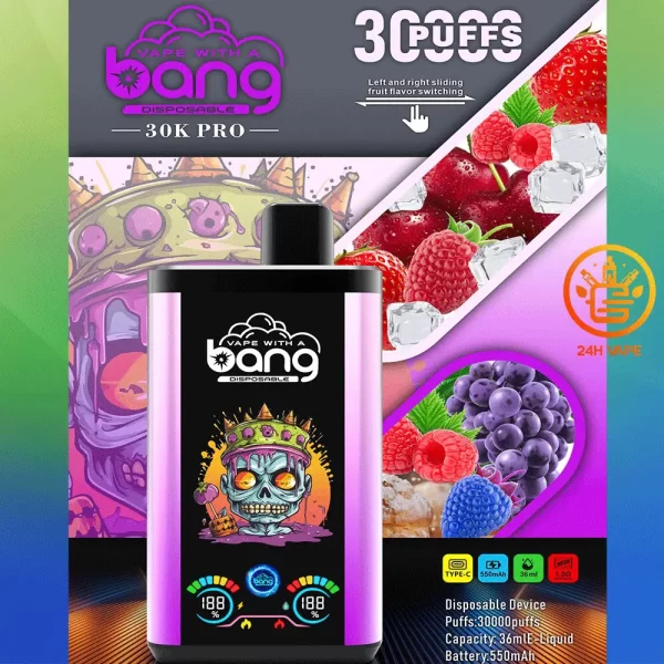 Bang 30K PRO 30000 Puffs Dual Flavor LED Disposable Vape