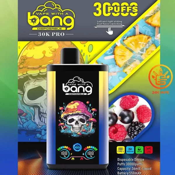 Bang 30K PRO 30000 Puffs Dual Flavor LED Disposable Vape