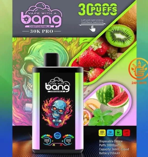 Bang 30K PRO 30000 Puffs Dual Flavor LED Disposable Vape