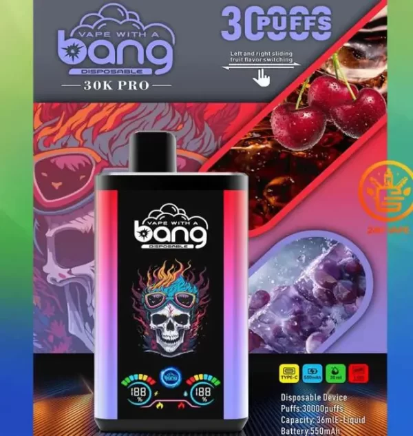Bang 30K PRO 30000 Puffs Dual Flavor LED Disposable Vape