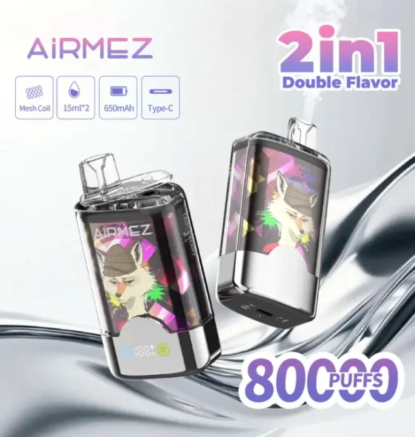 Airmez FOX 2 IN 1 80000 PUFFS Disposable vape